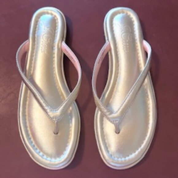JCrew Gold Metallic Sandals - Picture 1 of 5
